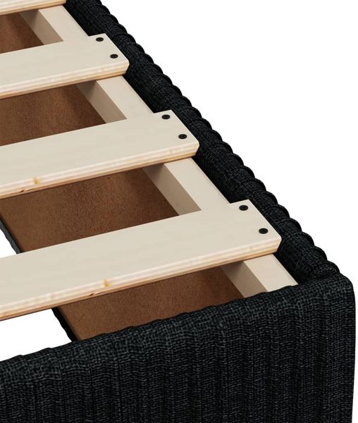 vidaXL Boxspringbett mit Matratze Schwarz 100x200 cm Stoff 3287362 Bild 11
