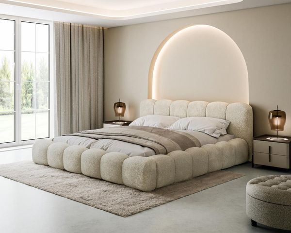 Compleo Polsterbett Designerbett, Wolkenbett, TOPSELLER, Modern Schlafzimmer, Made in EU, Wolkenbett modern