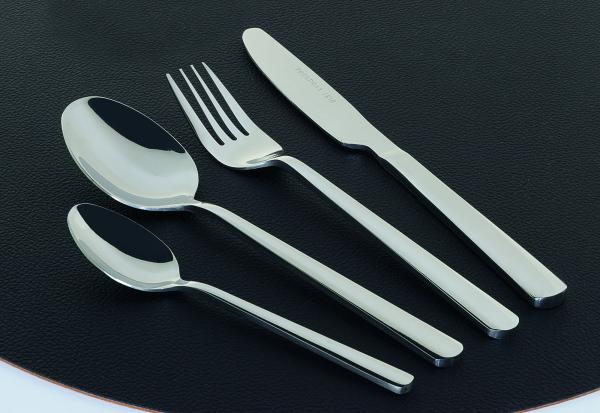 6x Trendmax "Gabel" (klein) Besteck Menübesteck Edelstahl Silber Gabel Löffel Messer Teelöffel Silber Glänzend Bild 2