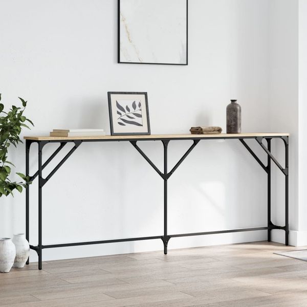 vidaXL Konsolentisch Sonoma-Eiche 180x23x75 cm Holzwerkstoff 837768