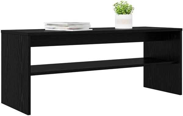 vidaXL TV-Schränk Schwarz Eichen-Optik 100 x 35 x 40 cm Holzwerkstoff 8000309 Bild 3