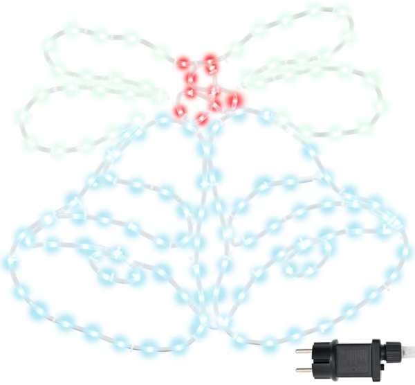 vidaXL Weihnachtsglocke mit 144 LEDs Mehrfarbig 56 x 46 cm PVC 42018957
