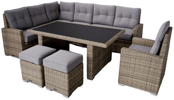 Ragnarök Möbel-Design Gartenlounge-Set Gartenmöbel DS13XL