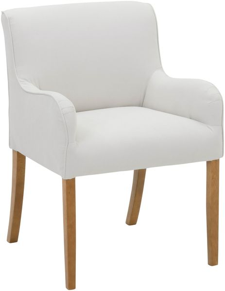 Polsterstuhl Katryn Flachgewebe creme
