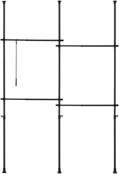 Teleskopgarderobe Kemi mit 4 Garderobenstangen 150 - 230 cm [en. casa] Bild 2
