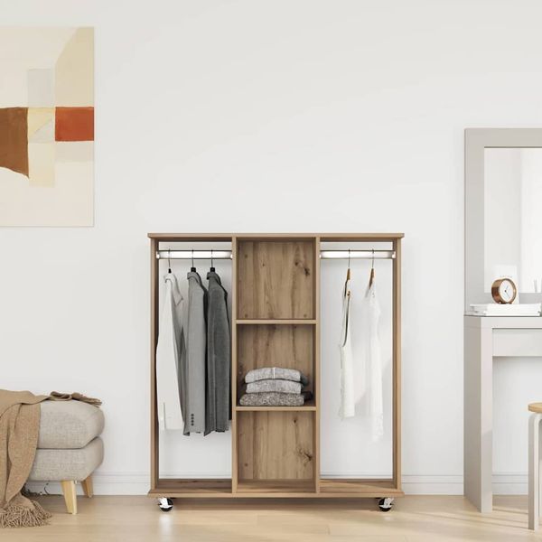 vidaXL Kleiderschrank Artisan-Eiche 102 x 38 x 110 cm Holzwerkstoff 873908