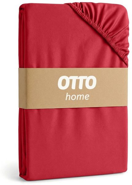 OTTO home Spannbettlaken BLACKBERRY in BASIC und PREMIUM Qualität, 100% Baumwolle, Jersey (160 g/m), Gummizug: rundum, (2 Stück), für hohe Matratzen bis 28 cm, Bettlaken, Spannbetttuch, pflegeleicht