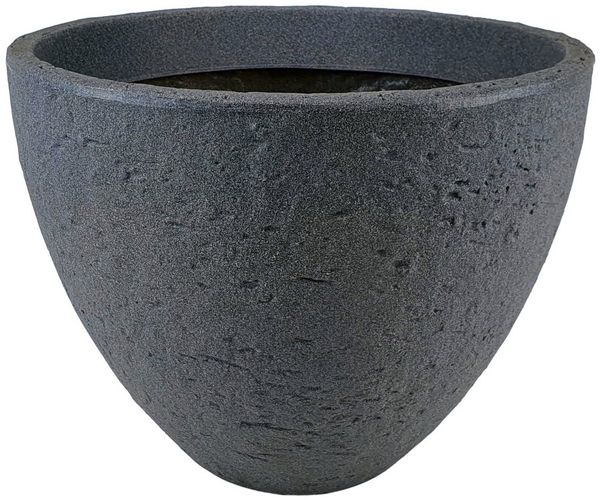 sesua Pflanzkübel Blumenkübel Stone Blumentopf Kunststoff rund grau