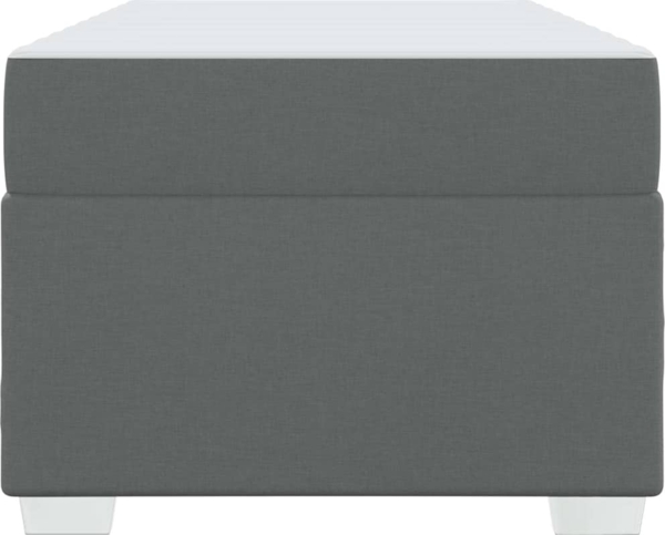 vidaXL Bettrahmen mit Matratze Dunkelgrau 90 x 200 cm Stoff 3399160 Bild 5