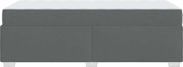 vidaXL Bettrahmen mit Matratze Dunkelgrau 90 x 200 cm Stoff 3399160 Bild 6