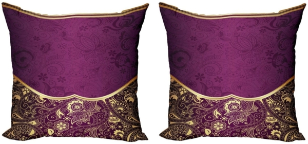 Abakuhaus Kissenbezüge Modern Accent Doppelseitiger Digitaldruck, (2 Stück), orientalisch Oriental Blumenwirbel