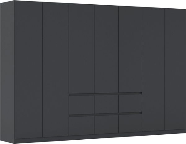 rauch Drehtürenschrank Schrank Garderobe MAINZ Breiten 91/136/181/226/271/315/360, Höhe 210cm (3 verschiedene Ausstattungen BASIC/CLASSIC/PREMIUM (inkl. SOFT-CLOSE) grifflose Front, Außentüren mit Push-to-Open Funktion MADE IN GERMANY