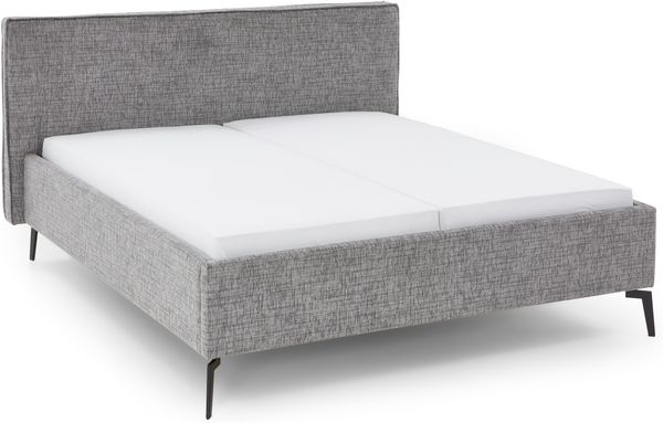 meise.möbel Polsterbett Riva II, mit schwarzen Metallfüßen, wahlweise mit Bettkasten