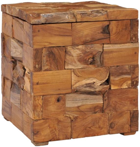 vidaXL Hocker mit Stauraum Massivholz Teak 281654