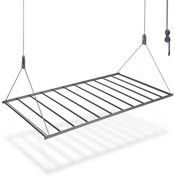 Natural Goods Berlin Deckenwäschetrockner SWING, Metall, rostfreier, pulverbeschichteter Wäscheständer, Innen & Außen