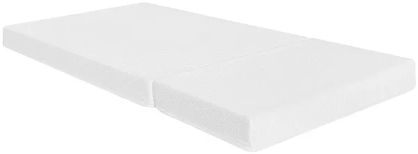Vente-unique - AQUILON Matratze Stoff Weiß - B 90 cm x H 10 cm x L 140 cm190 cm