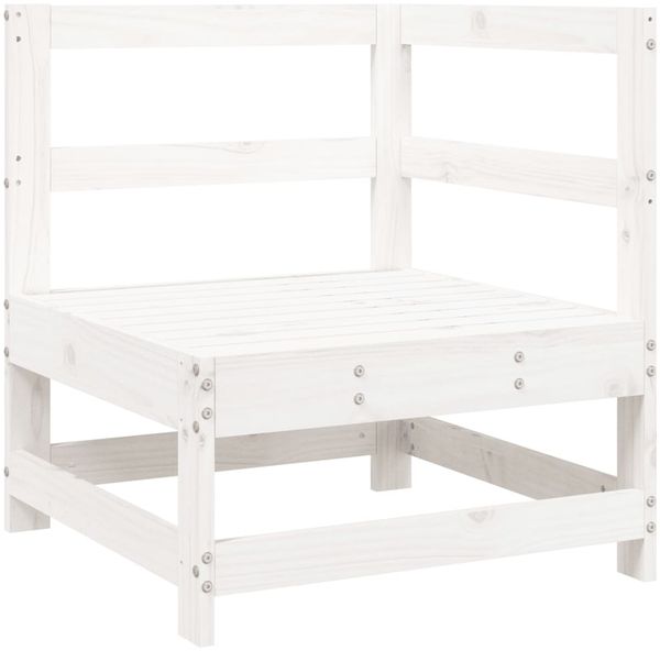 vidaXL 8-tlg. Garten-Sofagarnitur Weiß Massivholz Kiefer 3250597 Bild 4
