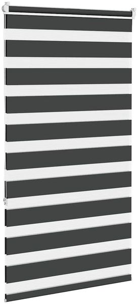 vidaXL Doppelrollo Schwarz 75x150 cm Stoffbreite 70,9 cm Polyester 4014230 Bild 4
