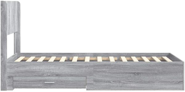vidaXL Bettgestell mit Stauraum und Kopfteil Grau Sonoma 100 x 200 cm 3414504 Bild 7
