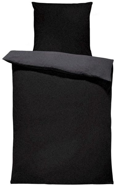 One Home Bettwäsche Doubleface Unifarben, Fleece, 2 teilig, Wende modern, kuschelig flauschig warm weich Winter Übergröße