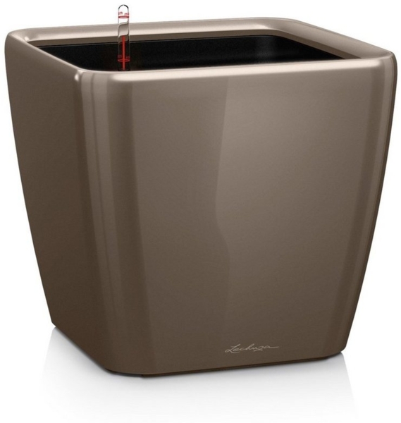 LECHUZA QUADRO Premium LS 35 taupe hochglanz 16165