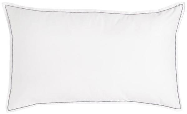 Traumschlaf Uni Kissenbezug White Collection Pico-Pico|40x60 cm| dark-grey