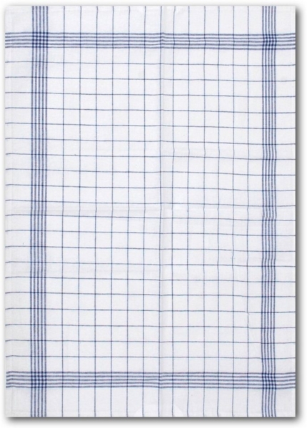 Dyckhoff Geschirrtuch KARO / Halbleinen - 50x70 cm, (Set, 10-tlg)