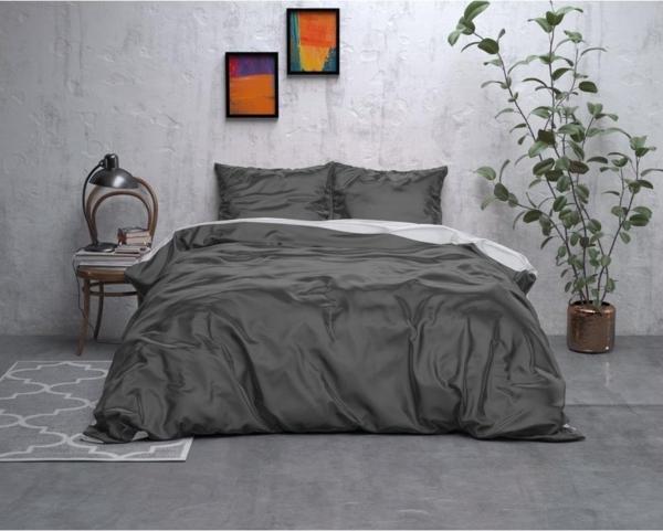 Sitheim-Europe Bettwäsche SLEEPTIME DOUBLE FACE BEAUTY -Bettbezug & Kissenbezüge, Seide, 2 teilig, Weich, geschmeidig und wärmeregulierend Bild 2