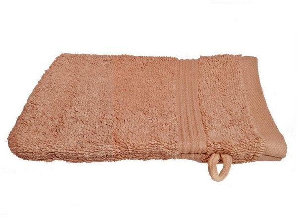 Julie Julsen Handtücher 1-Handtücher-Pastell Braun-Waschhandschuh 15 x 21 cm, Baumwolle (1-St)