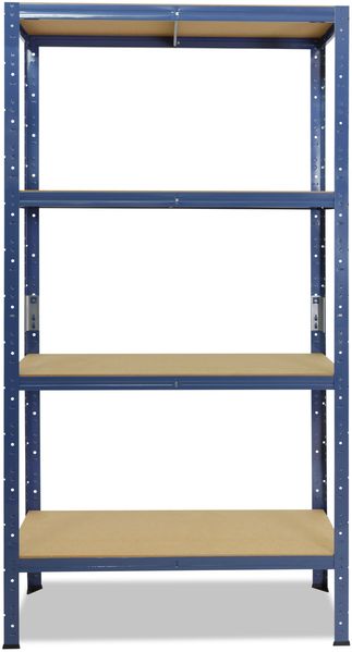 shelfplaza HOME 180x100x40 cm Schwerlastregal in blau mit 4 Böden und 175 kg Traglast pro Boden Bild 5