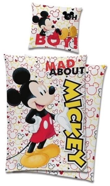 Mickey Mouse Bettwäsche 150 x 210 cm – 100 % Baumwolle