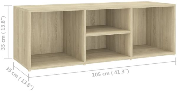vidaXL Schuhbank Sonoma-Eiche 105x35x35 cm Holzwerkstoff 804466 Bild 6
