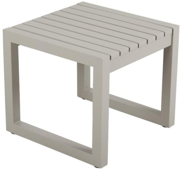 Gartenbeistelltisch Vevi aus Aluminium, Beige