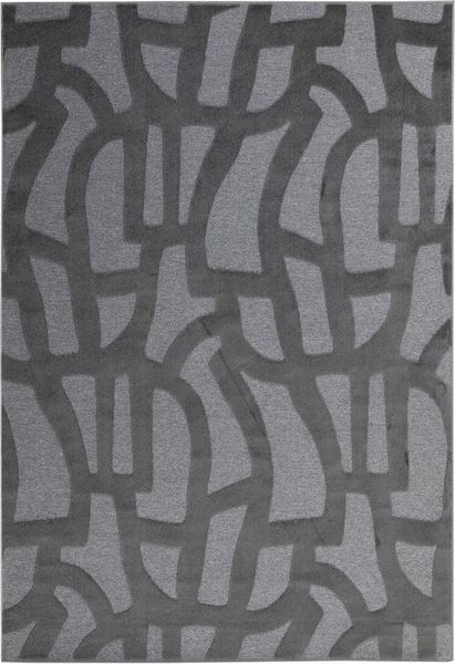 Steffensmeier Teppich Borneo, Rechteckig, Recyceltes Polyester, Hoch-Tiefstruktur