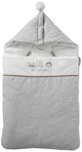 vertbaudet Fußsack Baby Ausfahrsack KLEINE FREUNDE, Bio-Baumwolle
