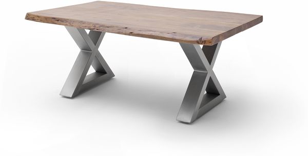 Couchtisch >CARTAGENA< in Akazie massiv walnussfarben - 110x45x70 (BxHxT)