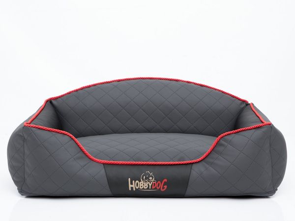 Bjird Tierbett Kunstleder Hundebett Elite, Bezug abnehmbar und waschbar, Hundesofa für kleine und grosse Hunde, Größe: L,XL,XXL