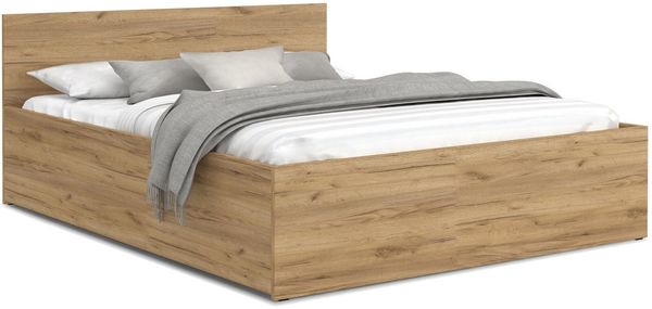 FDM Stauraumbett Bett Stauraumbett PANAMA SP Bettgestell 140x200 & weitere Größen (verfügbar 90x200 120x200 140x200 160x200 180x200cm, Bettrahmen, Bett, mit großen Kopfteil, mit Bettkasten zum aufklappen), mit/ohne Matratze