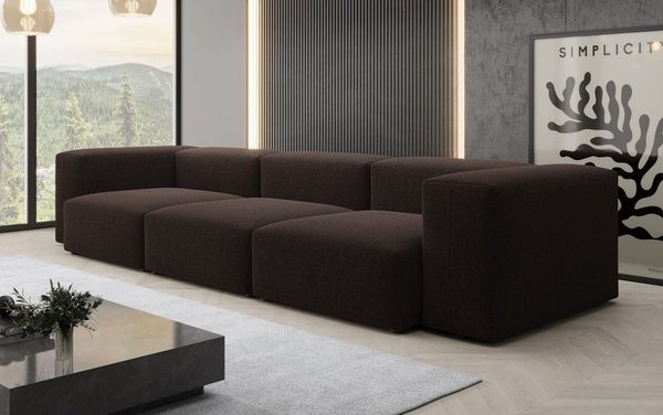 Luxusbetten24 Sofa Designer 3 Sitzer Sofa Snug, in Bouclé