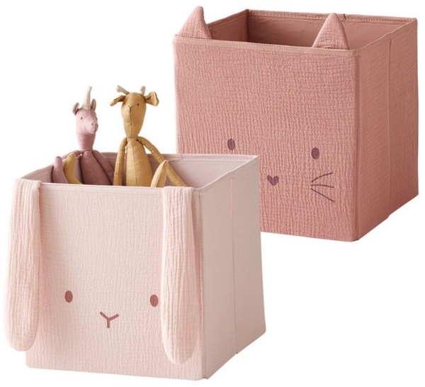 vertbaudet Aufbewahrungsbox 2er-Set Kinderzimmer Aufbewahrungsboxen