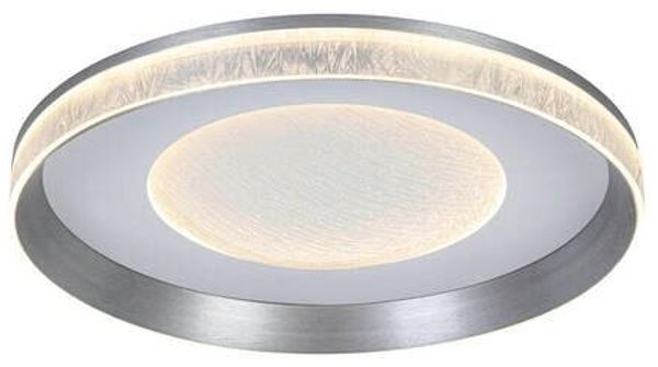 Novel LED-Deckenleuchte, Aluminium silber, 40 x 8 cm, 3000-6000K dimmbar
