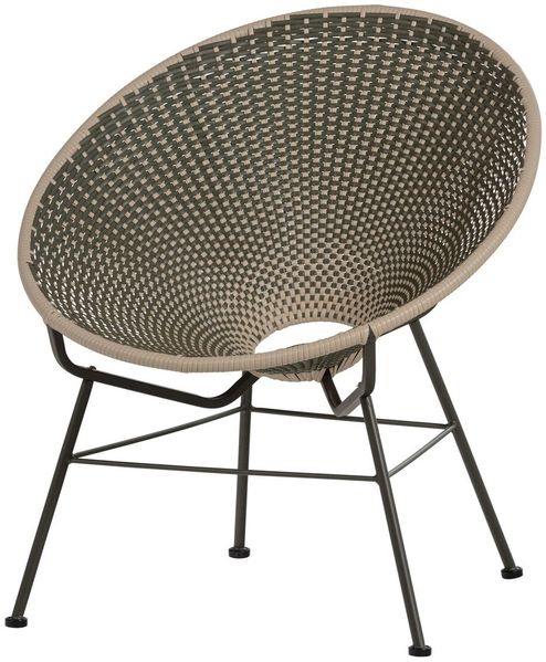 Gartensessel Kazoun - Wicker & Metall, Grün