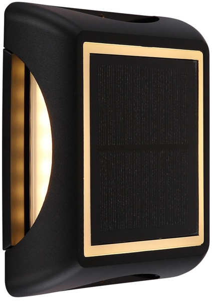 LED Solar-Wandleuchte, Bodenstrahler, IP65, Stufenschalter, L 14 cm