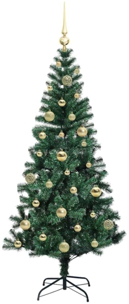 vidaXL Künstlicher vorbeleuchteter Weihnachtsbaum Grün 150 cm 3396753 Bild 3