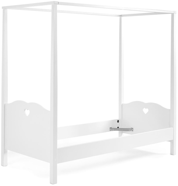 Himmelbett Kamila 211x96x187 Kinderbett MDF Weiß