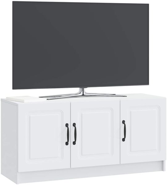vidaXL TV-Schränk Weiß 99 x 34,5 x 47 cm Holzwerkstoff 895865 Bild 3