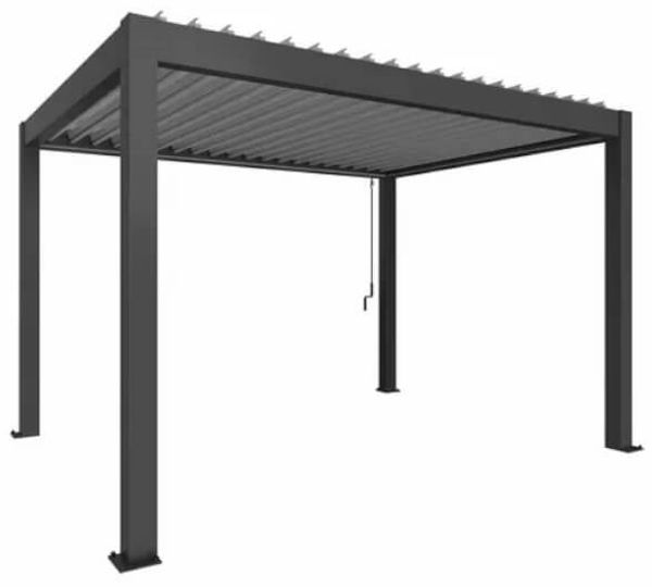 Biohort Pergola 4 x 3 m dunkelgrau-metallic silber-metallic