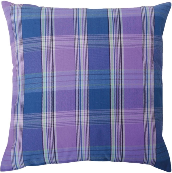 Arsvita Kissenhülle 50x50cm kariert (Blau - Lila)