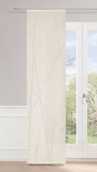 Neutex for you! Schiebegardine BEAM (1 St), Paneelwagen, halbtransparent, Abstraktes Muster