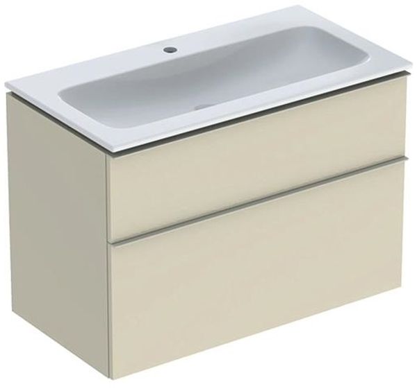Möbelset iCon schmal 2 Schubladen 90x63 sandgrau
